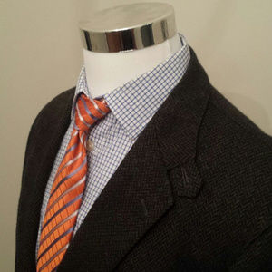 VTG Faconnable 2 Button Double Vent Wool Tweed